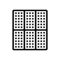 array solar panel glyph icon vector illustration