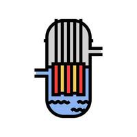reactor nuclear energía color icono vector ilustración