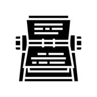 rolodex list glyph icon vector illustration