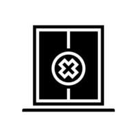 close window glyph icon vector illustration