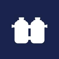 septic system with two tanks vector icon