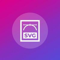 SVG file format icon for web and apps vector