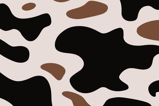 Cow print pattern background vector