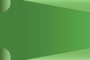 Blank green background vector for a presentation. Abstract green gradient background with space for design