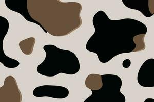 Cow print pattern background vector