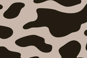 Cow print pattern background vector