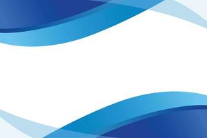 Abstract blue waves geometric frame border background vector. Modern fluid shapes design vector