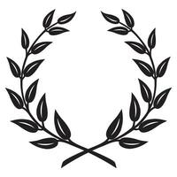 Sketch hand drawn traditional winning laurel branch wreaths set isolated vector illustration