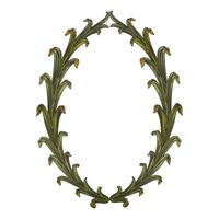 Sketch hand drawn traditional winning laurel branch wreaths set isolated vector illustration