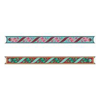 Retro chapter dividers swirl floral ornament bookmarks sketch set vector