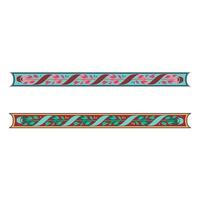 Retro chapter dividers swirl floral ornament bookmarks sketch set vector