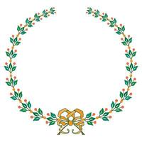 Sketch hand drawn traditional winning laurel branch wreaths set isolated vector illustration