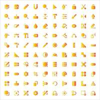 Edit Tool Icons Set - Graphic Design, Editing Symbols Vector Collection