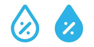 Water Droplet icon set vector