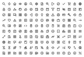 User Interface User Essential icon set vector