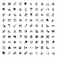 editar herramienta íconos conjunto - gráfico diseño, edición símbolos vector colección