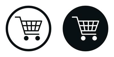 Shopping Cart icon set vector