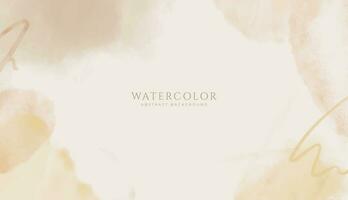 Abstract horizontal watercolor background. Neutral light colored empty space background illustration vector