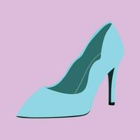 Realistic High Heels ladies shoe vector illustration