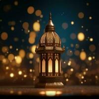 Eid mubarak and ramadan kareem greetings with islamic lantern and mosque. Eid al fitr background. Eid al fitr background of window concept by AI Generated photo