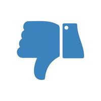 Dislike icon isolated social media symbol vector illustration