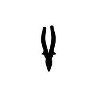 Pliers Silhouette, Flat Style, can use for Pictogram, Logo Gram, Art Illustration, Apps, Website, Icon, Symbol or Graphic Design Element. Vector Illustration