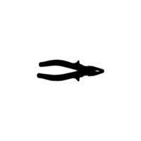 Pliers Silhouette, Flat Style, can use for Pictogram, Logo Gram, Art Illustration, Apps, Website, Icon, Symbol or Graphic Design Element. Vector Illustration