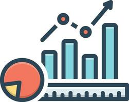 Color icon for metric vector