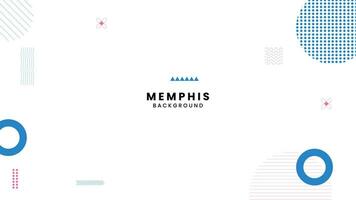 vector abstract geometric background with memphis elements retro style
