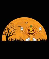 Halloween T Shirt Design vector