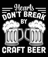 Craft Beer T Shirt Design vector