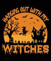 Halloween T Shirt Design vector