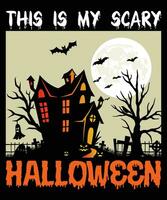 Halloween T Shirt Design vector