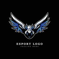 blue devil gaming mascot logo design vector