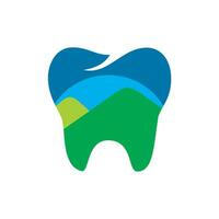 tooth abstract dentist logo vector