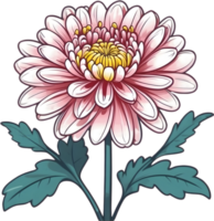 ai generiert Blumen- Clip Art bunt png