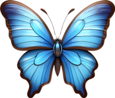 ai generiert Rasse von Schmetterling Clip Art, transparent Hintergrund png