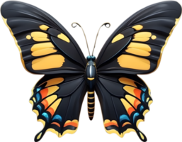 ai generiert Rasse von Schmetterling Clip Art, transparent Hintergrund png