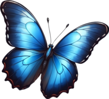 ai generiert Rasse von Schmetterling Clip Art, transparent Hintergrund png