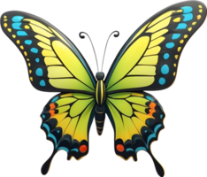 AI generated breed of butterfly clipart cartoon png