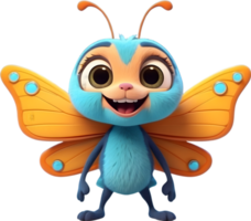 ai generado raza de mariposa clipart dibujos animados png