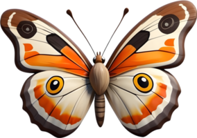 AI generated breed of butterfly clipart, transparent background png