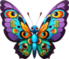 ai gerado procriar do borboleta clipart desenho animado png