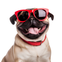 AI generated Cute and fun dogs on transparent background PNG