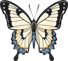 AI generated breed of butterfly clipart cartoon png