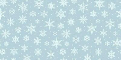 Light blue snowflake vector pattern backgorund, elegant winter wallpaper design