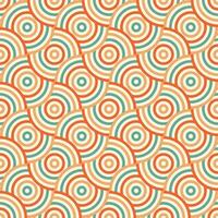 Retro seamless pattern, colorful nostalgic seamless repeating background, vector wallpaper design