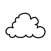 Toy cloud icon vector. Baby clouds illustration sign. Cloud symbol or logo. vector