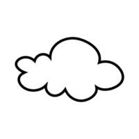 Toy cloud icon vector. Baby clouds illustration sign. Cloud symbol or logo. vector