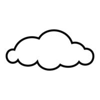 Toy cloud icon vector. Baby clouds illustration sign. Cloud symbol or logo. vector